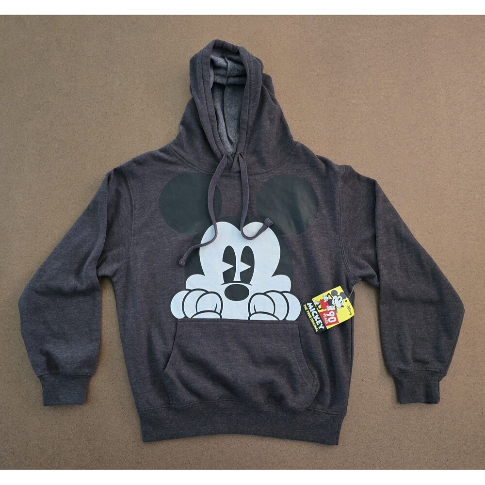 NWT Disney Mickey Mouse Women’s S Hoodie Gray 90th Anniversary Sweatshirt